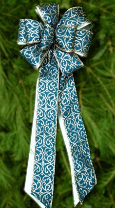 BC58 - Blue Poly Silver Glitter over Silver Poly