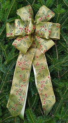 C33 - Fern Flora Satin/Gold Holly Shimmer Sheer Overlay