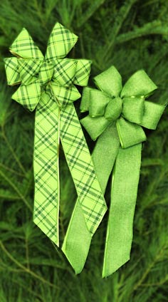BCD23 - Green Plaid and Burlap Duet