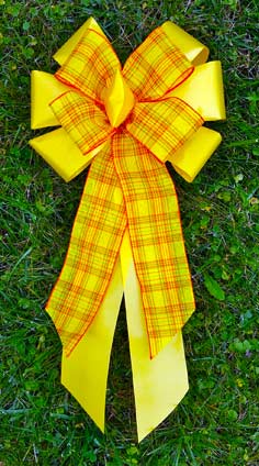 Yellow Poly with Yellow Plaid Combow